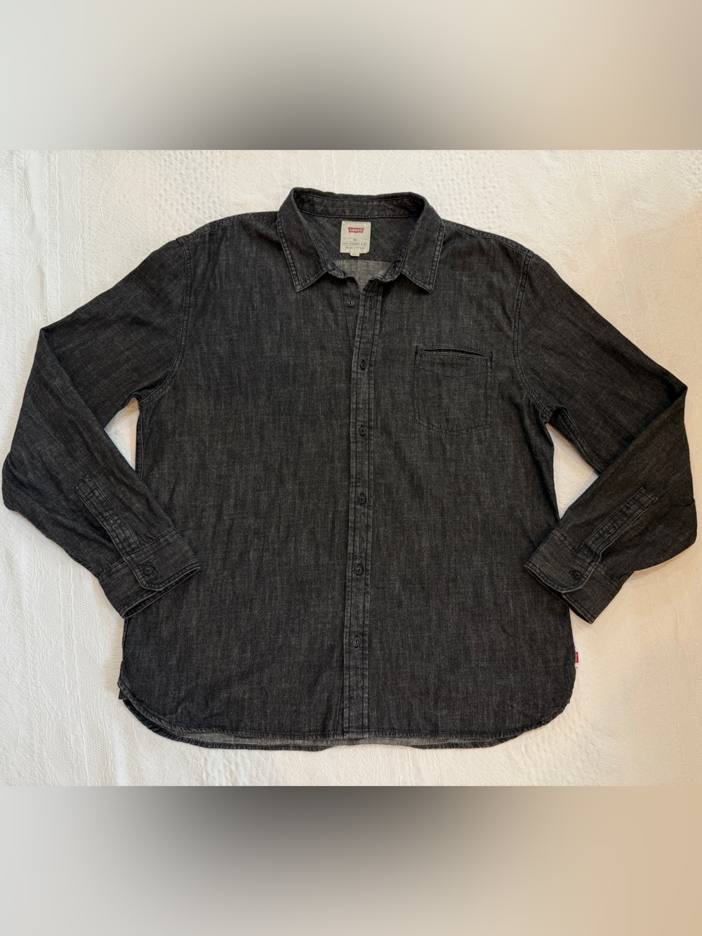 Levi's Men's Classic Western Shirt Black Wash Standard Fit Men’s XXL 2XL